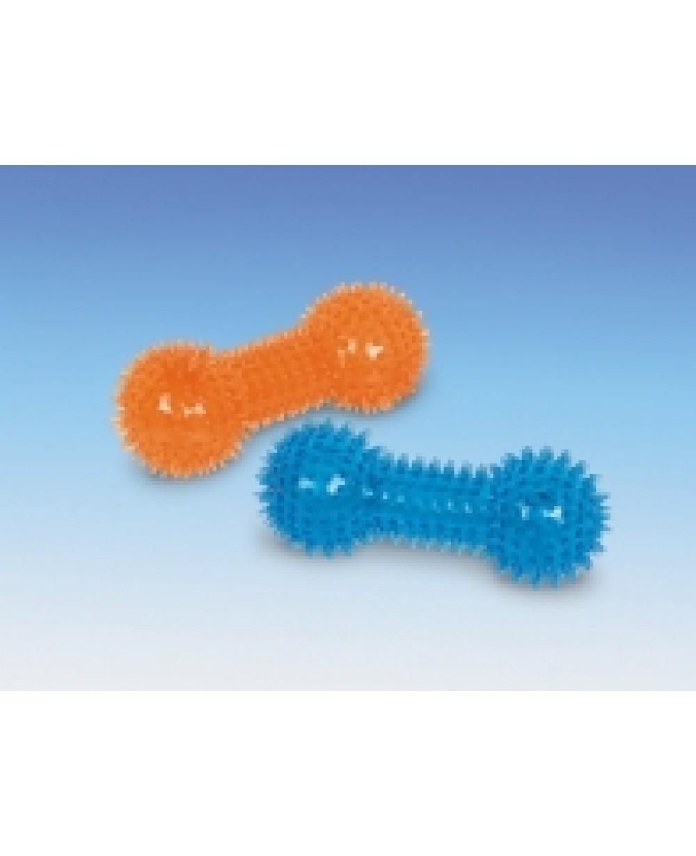Играчка TPR Spiky Dumbbell - 15 см - синя - NOBBY Германия